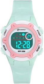 img 3 attached to 🌟 Ultimate Kids Digital Watch: Waterproof, Functional, and Feature-Packed Watch with Time, Date, Week, Backlight, Warning, Stopwatch - Ideal for Boys and Girls