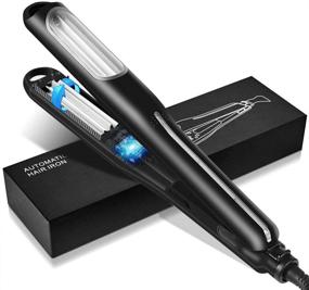 img 1 attached to 💁 Fluffy Volume in Style: Auto Hair Crimping Iron LS905 for All Hair Types - Volumizing, Corrugation Crimper, Anti-Static, Adjustable Temperature Curling Iron