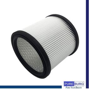 img 1 attached to 🔍 PUREBURG 90304 Replacement Wet/Dry Cartridge Filter - Shop Vac 90304 Compatible - Fits 5 Gallons+ Models - Durable Performances - 1-PACK