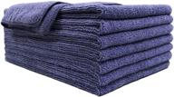 💜 polyte professional quick-dry lint-free microfiber salon hair towel, 16 x 29 in, pack of 8 (purple) logo
