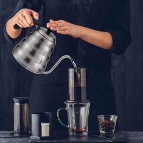 img 3 attached to ☕️ WEZVIX Pour Over Coffee Kettle: Stainless Steel Tea Pot with Thermometer - Ideal for Induction & Stovetop Brewing - Hand Drip Gooseneck - 40 oz / 1.2 L Capacity