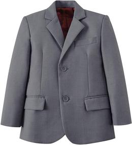 img 4 attached to 👔 Fersumm Boys' Formal Blazer Jacket: Classic Solid Color Coat for School Uniform