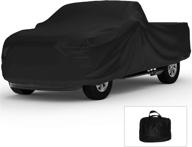 🚚 1974-1989 ford f-100, f-150, f-250, f-350 ext cab indoor truck cover - black satin - ultra soft material - protects and preserves vehicle during storage - includes storage bag logo