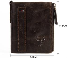 img 3 attached to Wallet Genuine Leather Blocking Wallets Men's Accessories