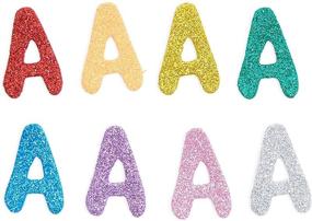 img 2 attached to 🔠 Glitter Alphabet Foam Letters, 16 Sets A-Z for Crafts & Learning (1.5 in, 416 Pieces)