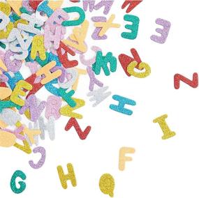 img 1 attached to 🔠 Glitter Alphabet Foam Letters, 16 Sets A-Z for Crafts & Learning (1.5 in, 416 Pieces)