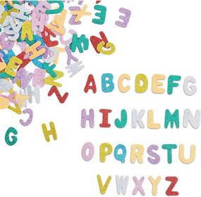 img 4 attached to 🔠 Glitter Alphabet Foam Letters, 16 Sets A-Z for Crafts & Learning (1.5 in, 416 Pieces)