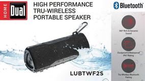 img 3 attached to 🔊 Dual Electronics LUBTWF2S Wireless Portable Bluetooth Speaker - TruWireless Stereo, Waterproof & Dustproof IP67, Enhanced 360 Sound, 100ft Range, 15 Hours Playtime