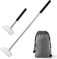 🔥 26.8" extendable bbq ash tool - stainless steel rake for charcoal ash removal, grill cleaning, corner cleaning – includes storage bag logo