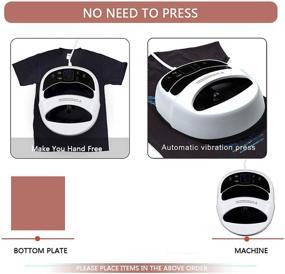 img 1 attached to 👕 Fierton 12x10 Heat Press Machine: Portable & Easy Sublimation and Vinyl Shirt Press with EasyPress Mat