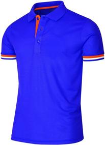 img 4 attached to 👕 BCPOLO Men's Blue Casual Shirt: Short Sleeve Fashion Essential