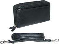 buxton pebbled double string wallet: fashionable women's handbags & wallets logo