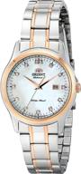 ⌚ orient women's charlene fnr1q001w0 silver watch - japanese automatic analog display logo