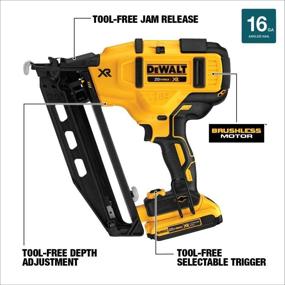 img 3 attached to Мощный и универсальный: Беспроводной гвоздодер DEWALT DCN660D1 с угловой формой для точной столярной работы.