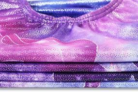 img 1 attached to 🤩 Sparkle & Shine: XFGIRLS Toddler Girls Fancy Cute Gymnastics Leotards - The Perfect One-Piece Biketard for Kids