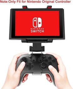 img 2 attached to 🎮 WEPIGEEK Switch Pro Controller Clip Mount: Adjustable Holder Clamp for Nintendo Switch & Switch Lite