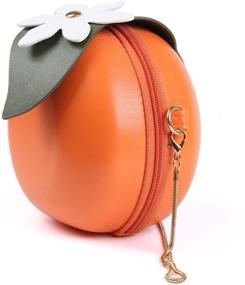 img 2 attached to 🍊 Fruit-Inspired Watermelon Orange Handbags & Wallets: A Stylish Novelty for Women's Shoulders
