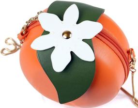 img 3 attached to 🍊 Fruit-Inspired Watermelon Orange Handbags & Wallets: A Stylish Novelty for Women's Shoulders