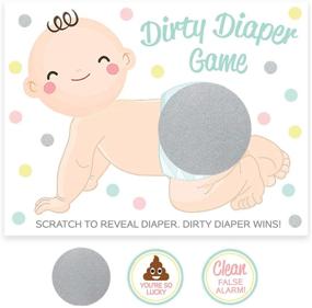 img 2 attached to 👶 30 Dirty Diaper Scratch Off Game Cards - Lighter Skin Tone: Baby Shower Activity, Raffle Tickets, Fun & Easy to Play