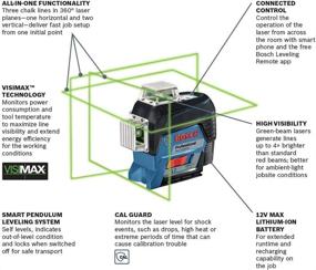 img 3 attached to Bosch GLL3 330CG 360 Градусов Трехплоскостная Линия выравнивания