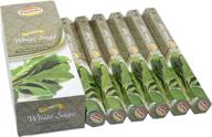 🌿 govinda incense - white sage - pack of 120 premium incense sticks, masala coated логотип