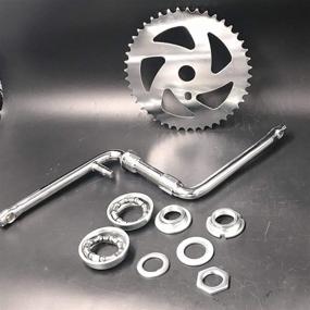 img 3 attached to 🚲 DONSP1986 2" Wide Pedal Crank Kit - One-Piece Crank for 2-Stroke Gas Motorized Bicycle (48cc/66cc/80cc)