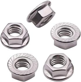 img 4 attached to RoyceMart Serrated Flange Locknuts Stainless