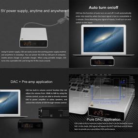 img 1 attached to Товарное название на русский язык: "Topping E30 HiFi DAC с чипом AK4493, аудио USB оптический коаксиальный DAC DSD512 768KHz портативный настольный декодер аудио DAC с пультом ДУ (Серебристый)