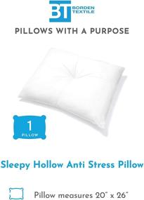 img 2 attached to 💤 Sleepy Hollow Therapeutic Pillow: Find Relief from Stress with Cervical Support Cushion - Standard Size