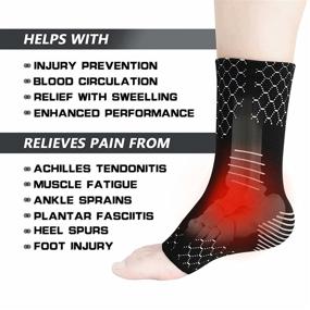 img 1 attached to INDEEMAX Compression Breathable Fasciitis Tendonitis