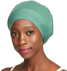 img 3 attached to Sleep Satin Cotton Headwear Natural Tools & Accessories in Bathing Accessories