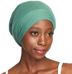 img 2 attached to Sleep Satin Cotton Headwear Natural Tools & Accessories in Bathing Accessories