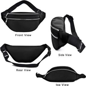 img 2 attached to Versatile Unisex Fanny Pack - Adjustable Strap Waist Bag for Running, Traveling, Outdoors & More