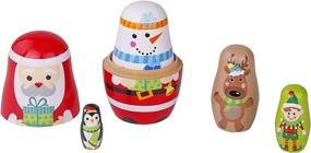 img 2 attached to Pidoko Kids Nesting Dolls Christmas: Charming and Educational Holiday Toy Set