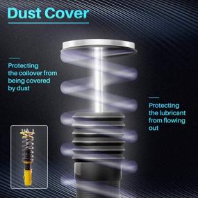 img 2 attached to Improved maXpeedingrods Coilovers Struts for Honda Civic FD1 FD2 FD7 FA1 FG1 FG2 FA5 2006-2011 and Acura CSX Coil Spring Suspensions Kit with Adjustable Height and Damper for Optimal Performance