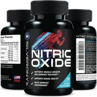 💪 powerful nitric oxide booster: extra strength l arginine supplement - citrulline malate, aakg, beta alanine - enhance muscle building, energy, and strength - 180 capsules logo