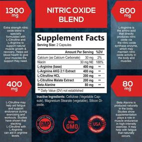 img 3 attached to 💪 Powerful Nitric Oxide Booster: Extra Strength L Arginine Supplement - Citrulline Malate, AAKG, Beta Alanine - Enhance Muscle Building, Energy, and Strength - 180 Capsules