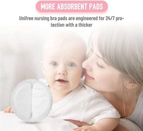 img 3 attached to 🍼 200 Count Unifree Premium Disposable Nursing Pads - Superior Absorbency, Ultra Soft Leak Protection for Breastfeeding - Non-Toxic Milk Pads, Essential Nursing Supplies