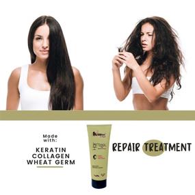 img 3 attached to 🧴 Kalive 2Style Hair Mask 8 Oz: Repair, Hydrate & Deep Moisturize- Perfect Conditioner for Dry Damaged Hair with Keratin, Collagen & Wheat Germ