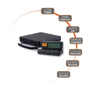 img 3 attached to Efficient Digital Postal Scale: Easy-to-Use Shipping Solution with 50 kg / 110 lbs Capacity, Cable and Extendable Cord Included