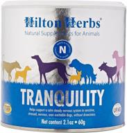 🐶 hilton herbs canine tranquility: 2.1 oz tub for anxiety, nerves, and stress relief logo