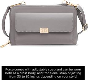 img 4 attached to Stylish and Functional Captiva Pockets Crossbody Handbags & Wallets for Women - Save Girls!