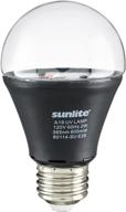 🔮 sunlite a19 led 2w blacklight blue bulb - uv e26 medium base (pack of 2) логотип