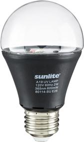 img 2 attached to 🔮 Sunlite A19 LED 2W Blacklight Blue Bulb - UV E26 Medium Base (Pack of 2)