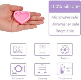 img 1 attached to 🔑 Creative DIY Heart Shape Silicone Keychain Mold for Homemade Desserts and Keychain Decorations