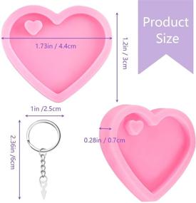 img 3 attached to 🔑 Creative DIY Heart Shape Silicone Keychain Mold for Homemade Desserts and Keychain Decorations