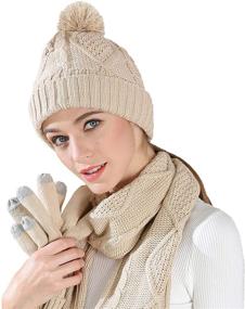 img 4 attached to ❄️ Winter Scarf Gloves for Men: Stylish Unisex Accessories for Cold Weather