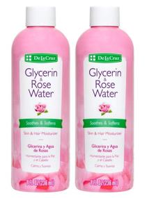 img 4 attached to 🌹 De La Cruz Rose Water and Glycerin for Face: Rosewater Facial Toner and Moisturizer for Skin and Hair - 2 Bottles (8 fl oz / 236 mL)