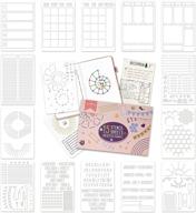 📚 optimal productivity stencil kit for dot grid journals - effortless planner tools/supplies set streamlines layout creation - includes bullet checklists, day/week/month planners logo