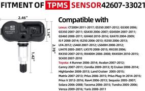 img 3 attached to 🔧 42607-33021 315МГц Датчик TPMS для Toyota 4Runner Corolla Highlander Land Cruiser Tundra Tacoma FJ Cruiser Lexus GS350 IS350 GX470 LFA LS460 LX470 RX330